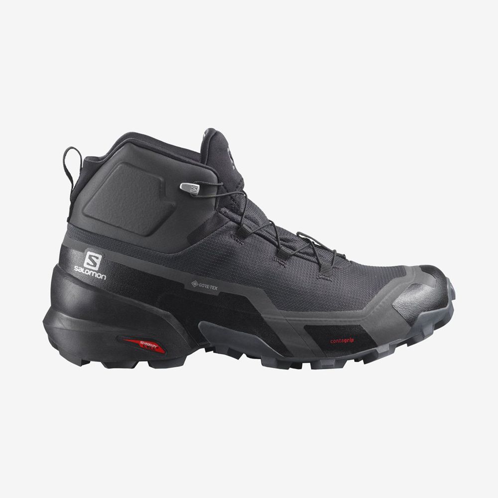 SALOMON CROSS HIKE MID GTX Philippines - Men's Hiking Shoes - Black | 540376-TIW